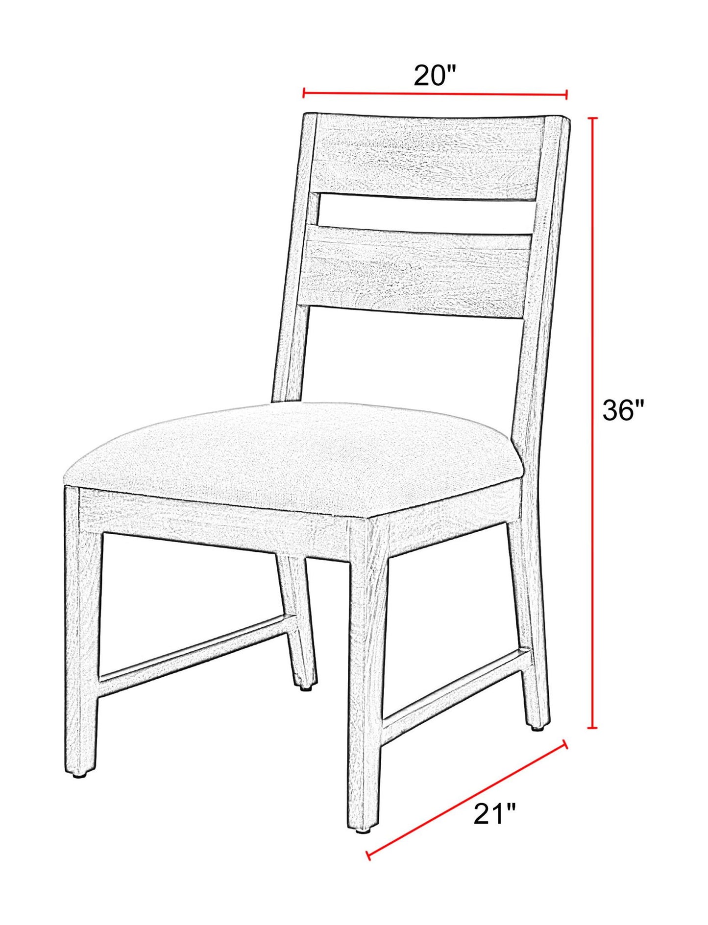 Portico - Ladderback Dining Chair (Set of 2) - Brown