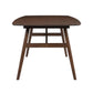 Miller - 78" Complete Dining Table - Dark Brown