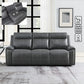 Gaston - Manual Reclining Loveseat - Gray