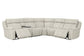 Sausalito - 6 Piece Modular Zero Gravity Power Reclining Sectional With Power Adjustable Headrests - Platinum Envy