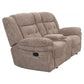 Sydney - Manual Recliner Console Loveseat - Brown