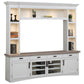 Americana Modern - TV Console with Hutch and LED Lights