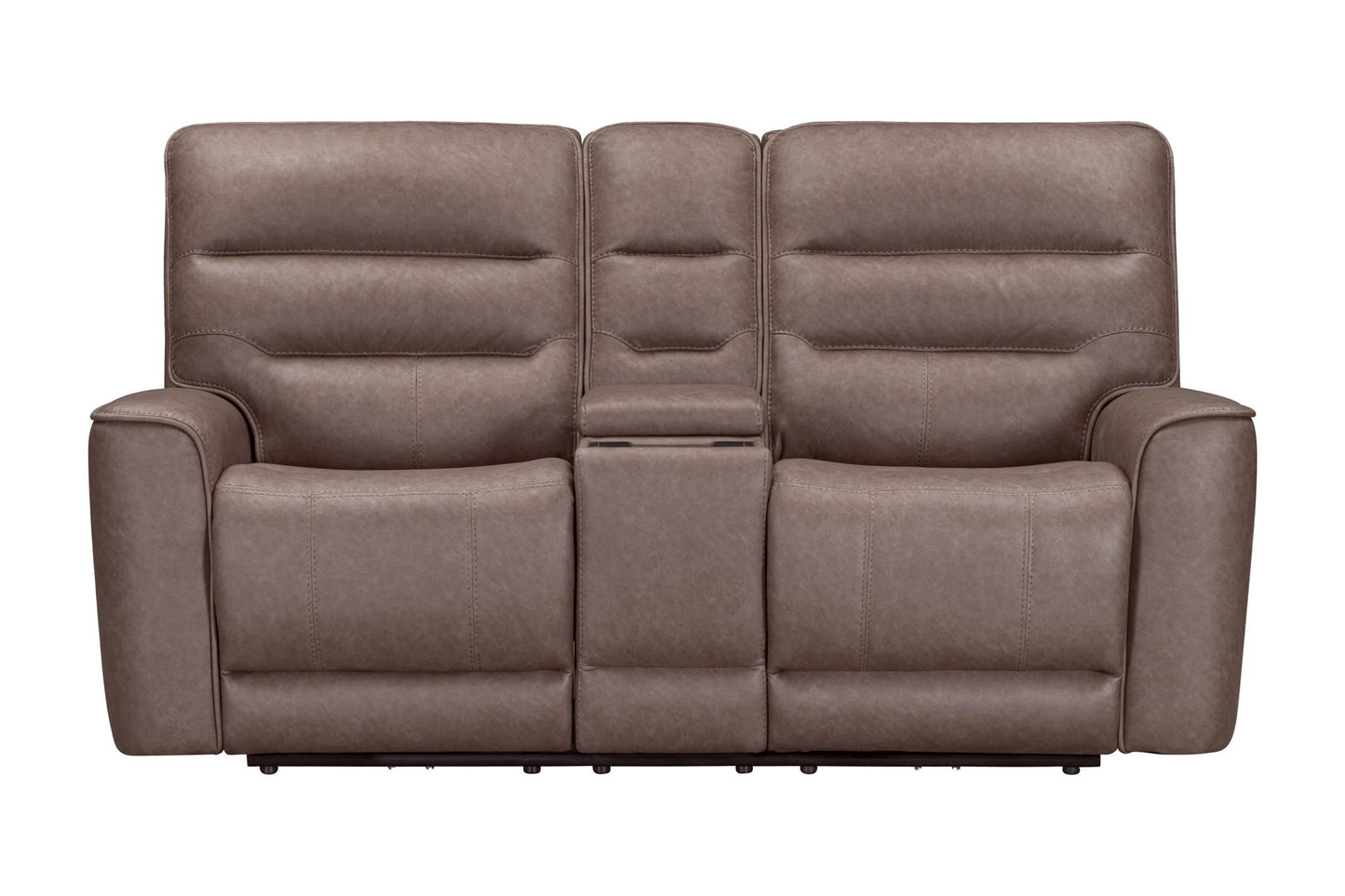 Lawson - Power Zero Gravity Tilt Console Loveseat P2 - Sydney Brunette