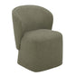 Crossings - Eden Rectangular Dining Table With 4 Upholstered Chairs - Toasted Tumbleweed & Green