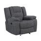 Redondo - Glider Recliner With Heat, Massage, Power - Dark Gray