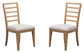 Escape - Ladder Back Dining Chair (Set of 2) - Glazed Natural Oak Mirage Mist