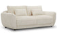 Utopia - 2 Seat Sofa With Lumbar Pillow - Mega Ivory