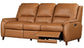 Austin - Power Reclining Sofa P2 - Caramel Cream