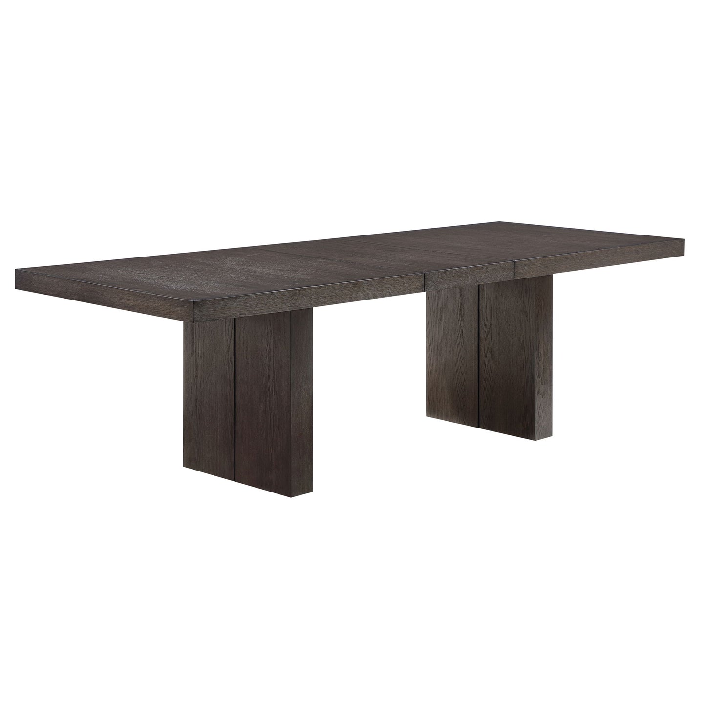 Evan - Dining Table With Leaf - Dark Brown / Black