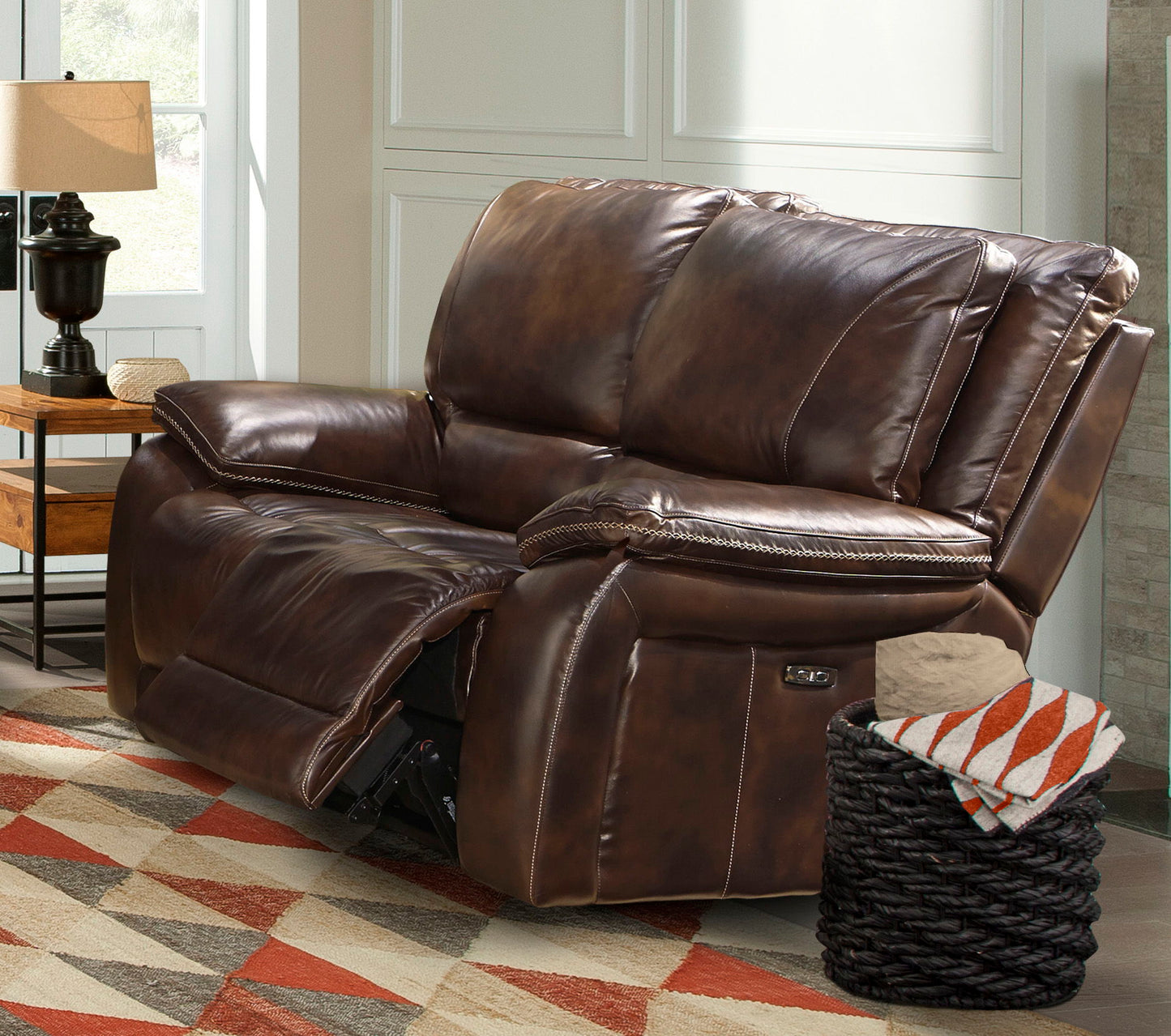 Vail - Power Reclining Loveseat - Burnt Sienna