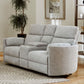 Radius - Power Glider Reclining Console Loveseat - Mineral