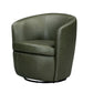 Barolo - 100% Italian Leather Swivel Club Chair (Set of 2)