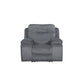 Teddy - Recliner With Power Headrest & Footrest - Gray