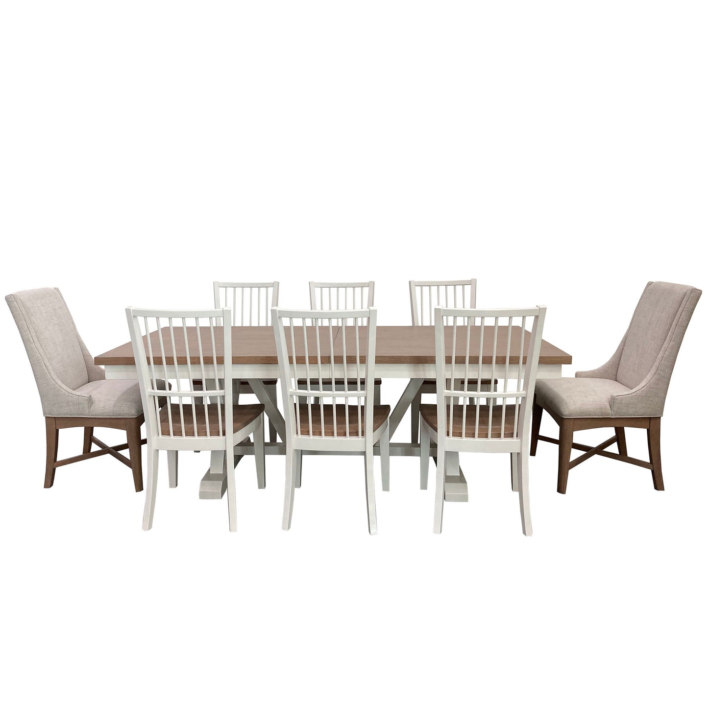 Americana Modern Dining - Host Dining Chair (Set of 2) - Cotton White