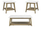 Vida - 3 Piece Occasional Table Set - Brown