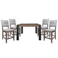 Cedar Fork - Square Counter Height Dining Table - Smoked Arabica