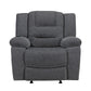 Redondo - Glider Recliner With Heat, Massage, Power - Dark Gray