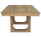 Escape - Dining Table With Extensions - Glazed Natural Oak / Black Metal Trim