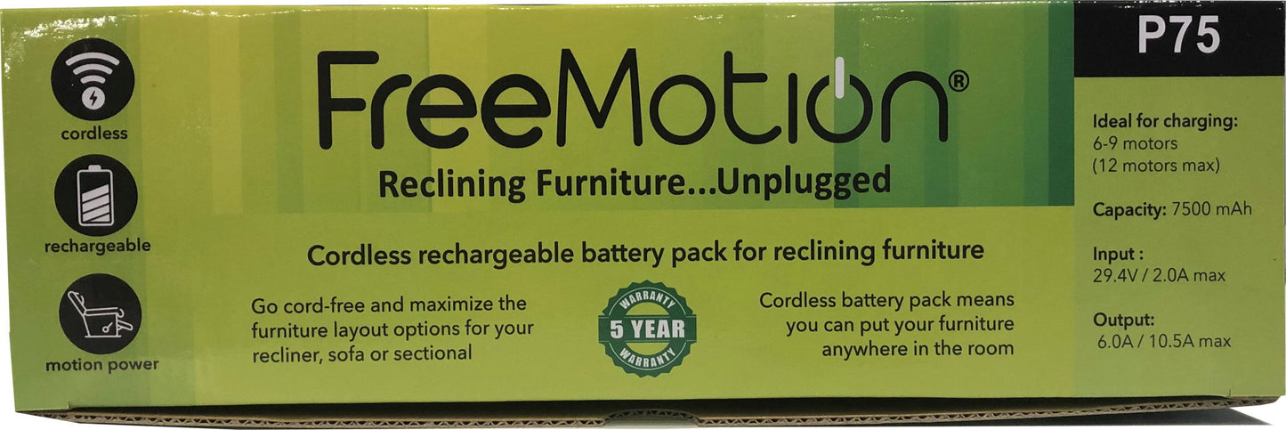 Freemotion - Battery 7500mAh, Universal Bracket And Y3 Cable - Black