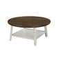 Flaherty - 3 Piece Occasional Set (1 Coffee & 2 End Tables) - Brown / White