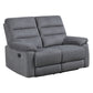 Cozy - Manual Recliner Loveseat - Gray