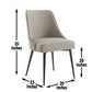 Olson - Side Chair Khaki (Set of 2) - Pearl Silver