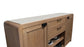 Escape - Dining Buffet Server With Stone Top - Glazed Natural Oak / Natural Cane / Vanilla Bean Stone
