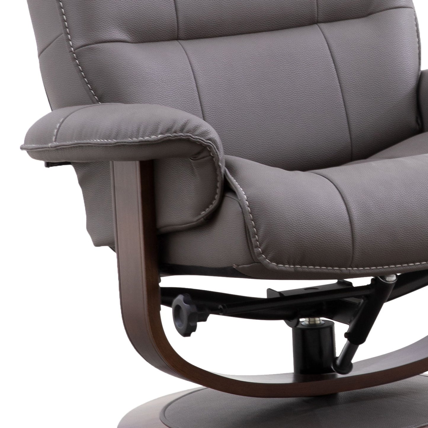 Knight - Manual Reclining Swivel Chair and Ottoman