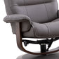 Knight - Manual Reclining Swivel Chair and Ottoman