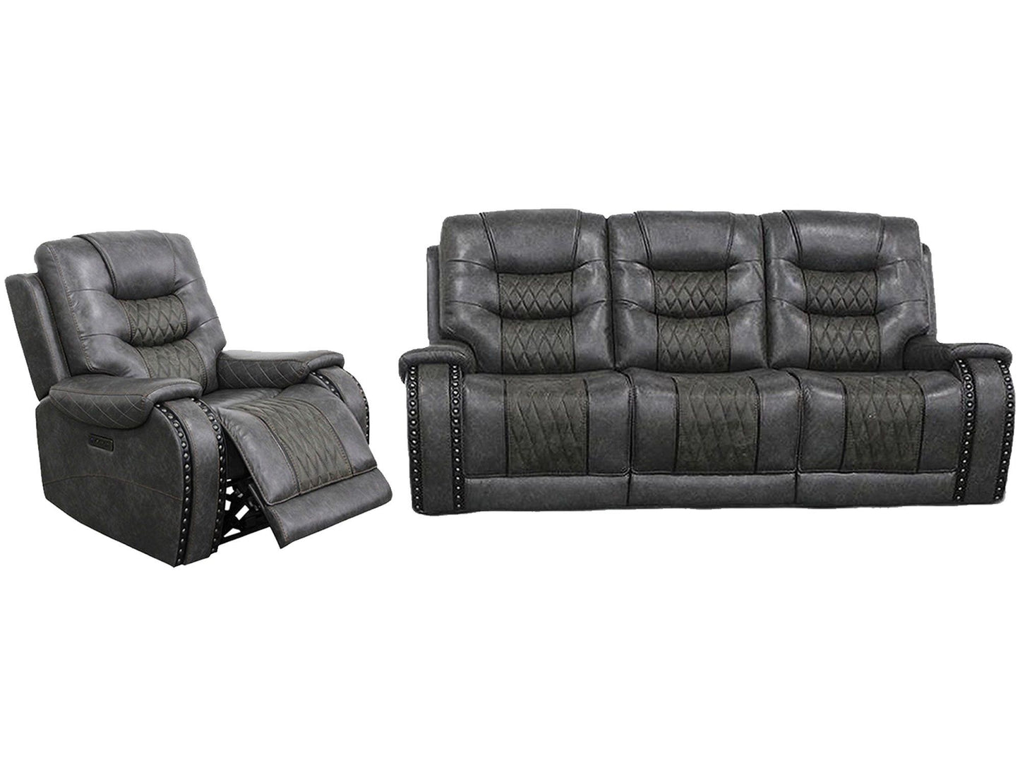 Outlaw - Power Reclining Sofa And Recliner - Stallion