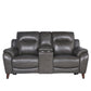 Trento - Dual Power Console Loveseat - Brown