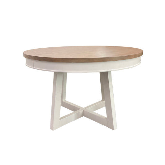 Americana Modern Dining - Round Extendable Dining Table - Cotton