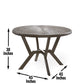 Alamo - Round Dining Table - Dark Gray
