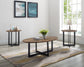 Colton - 3 Piece Table Set - Black
