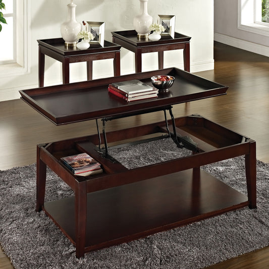 Clemson - 3 Piece Table Set - Brown