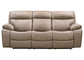 Theon - Manual Reclining Sofa With Drop Down Table - Stokes Toffee
