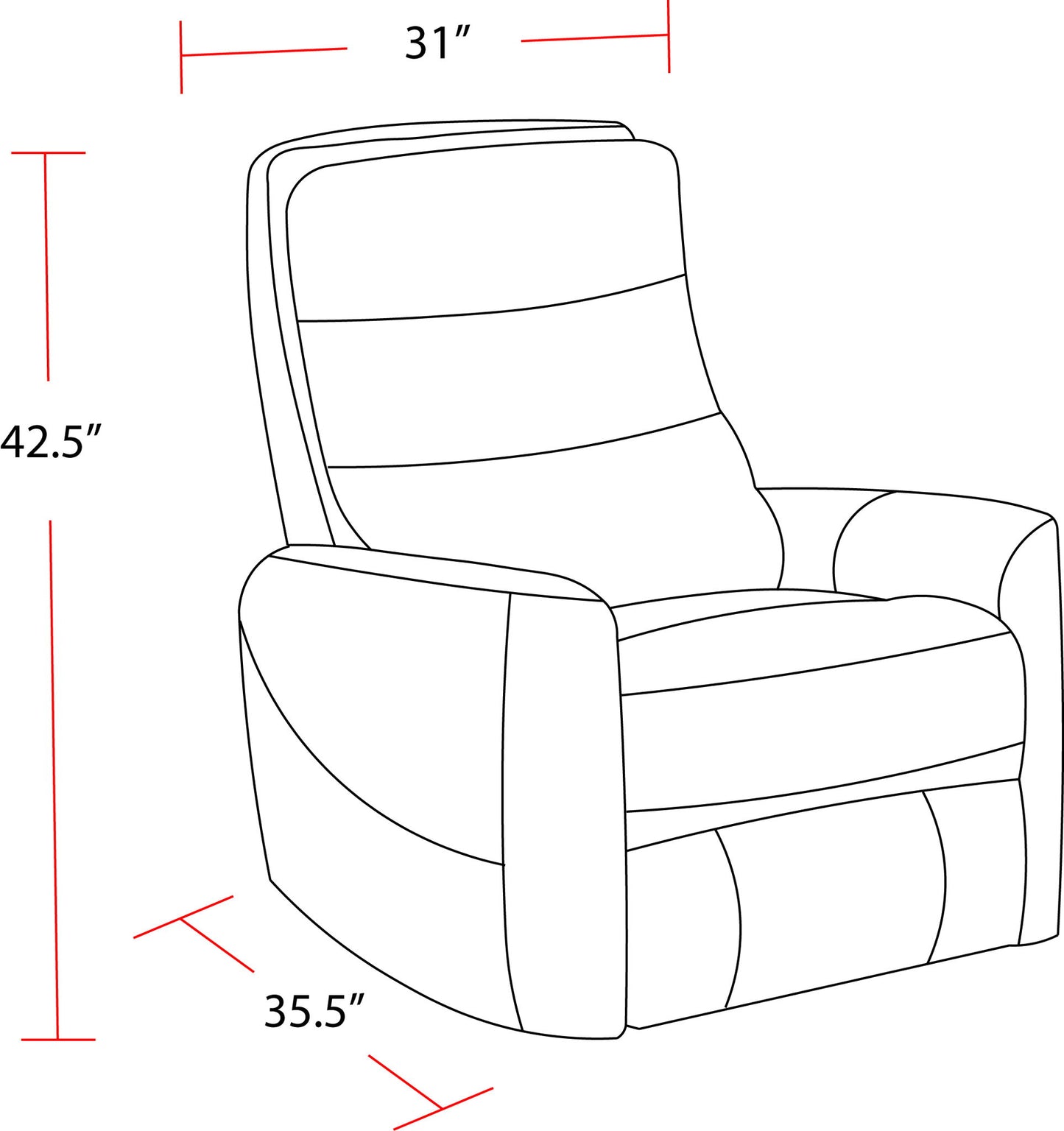 Hercules - Manual Swivel Glider Recliner