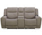 Penfield - Power Zero G Console Loveseat With Heat, Massage & Speaker P3 - Frappe