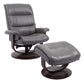 Knight - Manual Reclining Swivel Chair and Ottoman