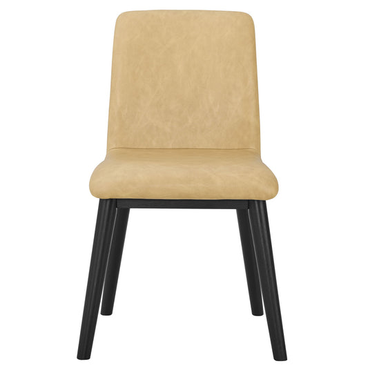 Vida - Side Chair - Light Brown / Black