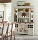 Americana Modern Dining - Buffet And Display Hutch With Quartz Insert - Cotton