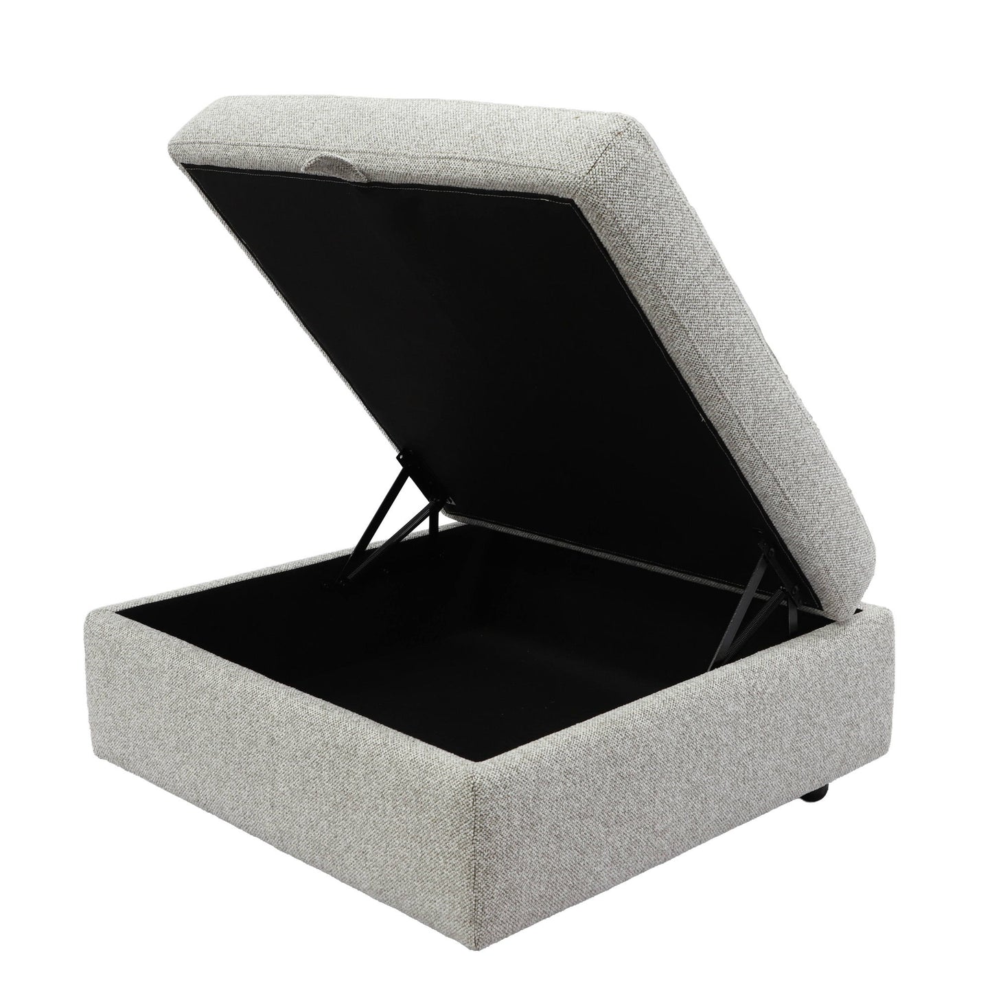 Julianna - Storage Ottoman - Crisp Taupe