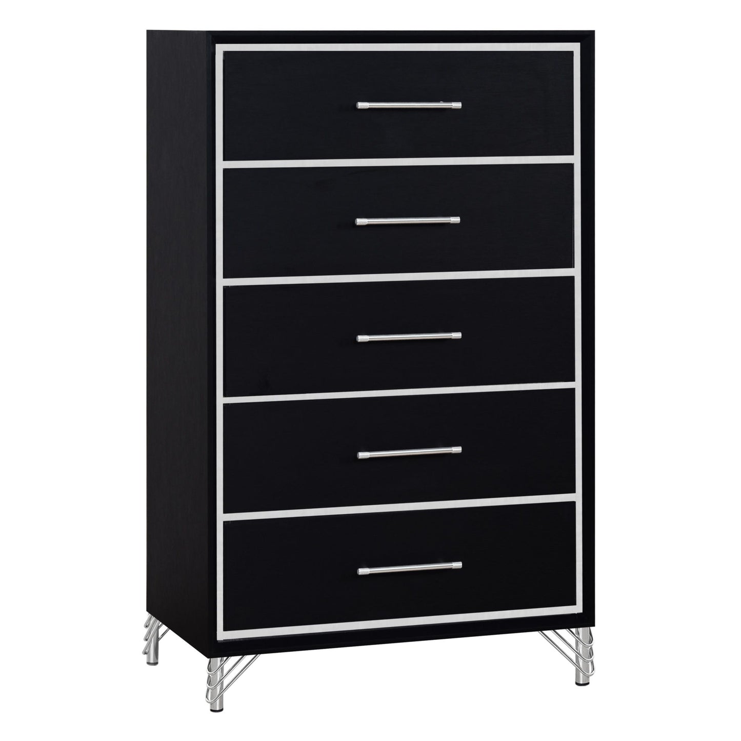 Ava - 5 Drawer Chest - Ebony