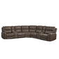 Gaia - 7 Piece P2 Power Sectional - Brown