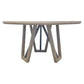 Pure Modern Dining - Round Table With Wood Base - Moonstone
