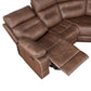 Rudger - 3 Piece Sectional (LAF, RAF, Wedge) - Brown