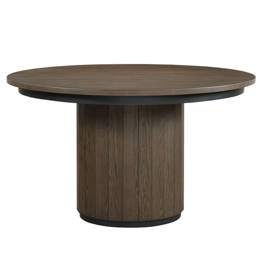 Burlington - Round Dining Table - Brown