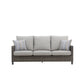 Bungalow - Patio Sofa With 2 Accent Pillows - Gray
