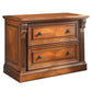 Huntington - 2 Drawer Lateral File - Antique Vintage Pecan