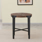 Chevron - Round End Table - Brown